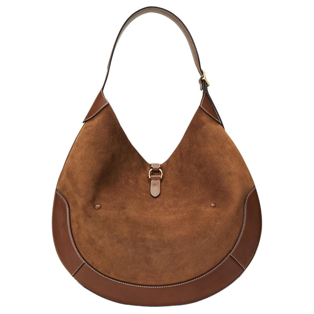 Polo Ralph Lauren Polo ID Logo Magnetic Closure Leather Tote Shoulder Bag Large Women Bags Brown WAPOBAG02V20122