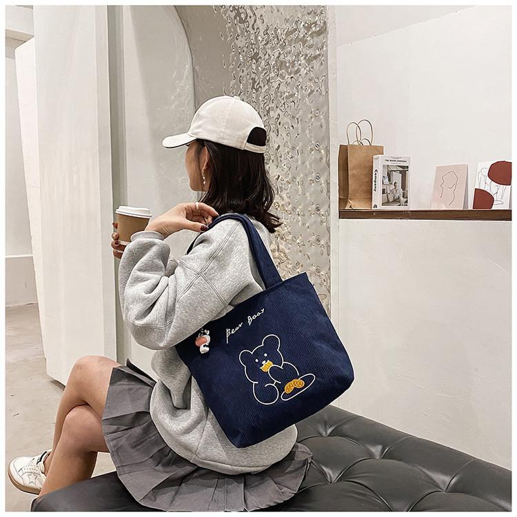 Stylish Nylon Canvas Shoulder Bag For Women With Unique Animal Pattern Design