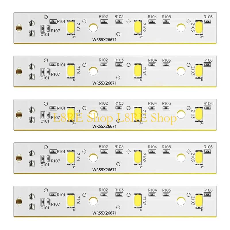 L8RE Bright LED Light Strips Light Panel LED Lighting Board PC Texture for Fridge