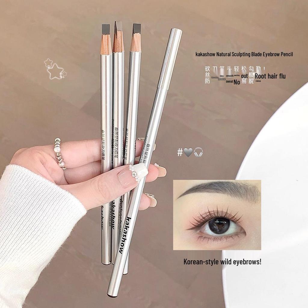 Kakashow Waterproof Long-Lasting Eyebrow Pencil: Natural Shape, Distinct Strands, Sweat & Smudge-Proof