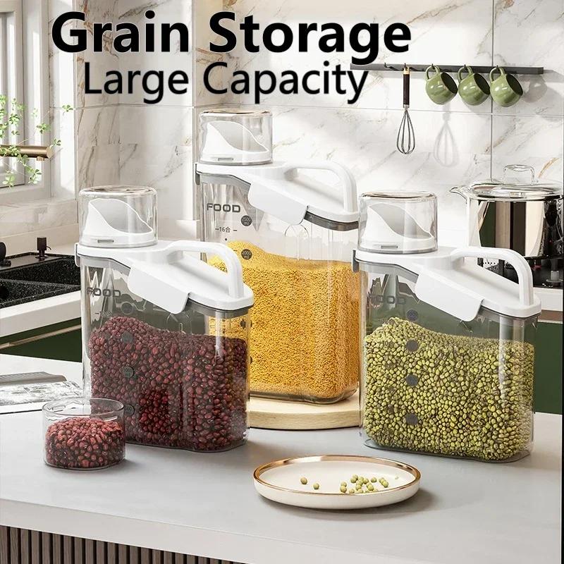 Sealed Storage Tank, Capable of Storing Rice, Soybeans, Moisture-Proof, and Mold Proof Cereal Food Storage Kitchen Supplies