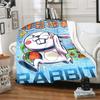 Twelve Chinese Zodiac Signs Pattern Printing Manta Sofa Bed Cover Soft  Blanket Plaid Soft Warm Flannel Throw Blankets Fans Gif