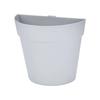 Wall Mount Half Round Flower Pot Durable Plastic Planter for Indoor or Outdoor Vertical Garden Use