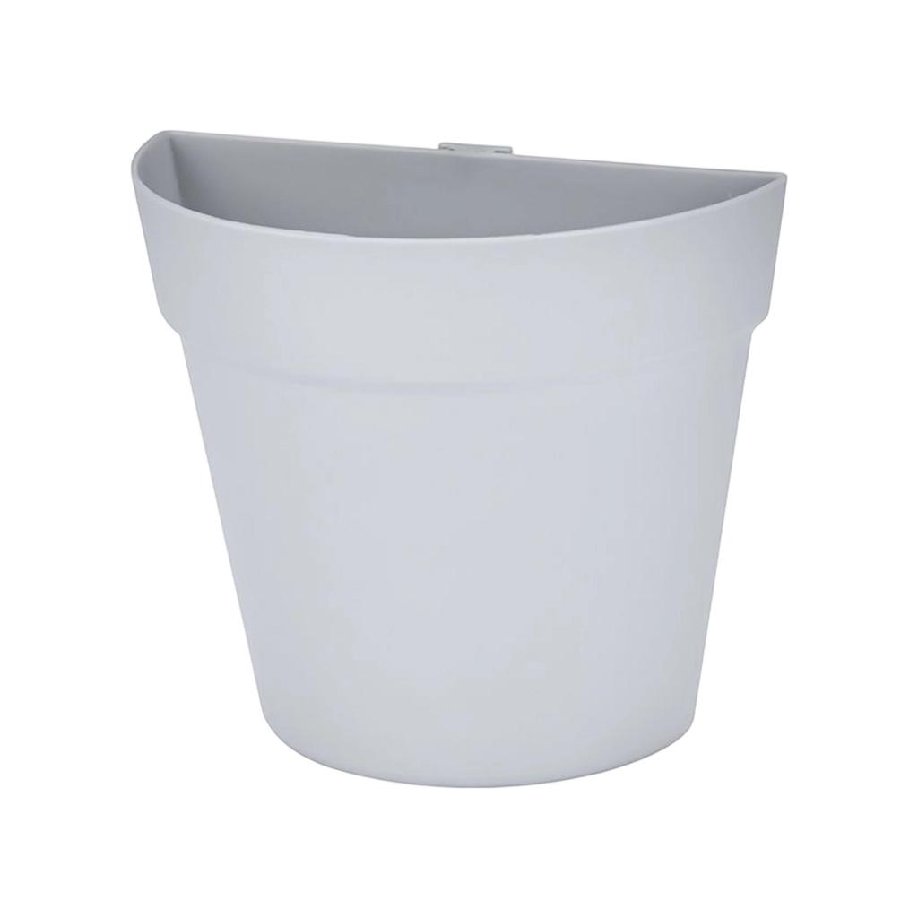 Wall Mount Half Round Flower Pot Durable Plastic Planter for Indoor or Outdoor Vertical Garden Use