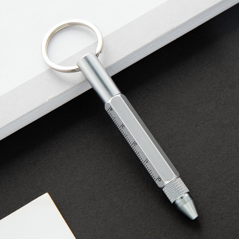 6-in-1 Ballpoint Pen Short Style Capacitive Pen Durable Outdoor Tool Pen  Outdoor Tool Pen