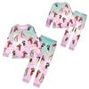 Children's Fashion Suit Skirt Round Neck Long Sleeve Top Pants