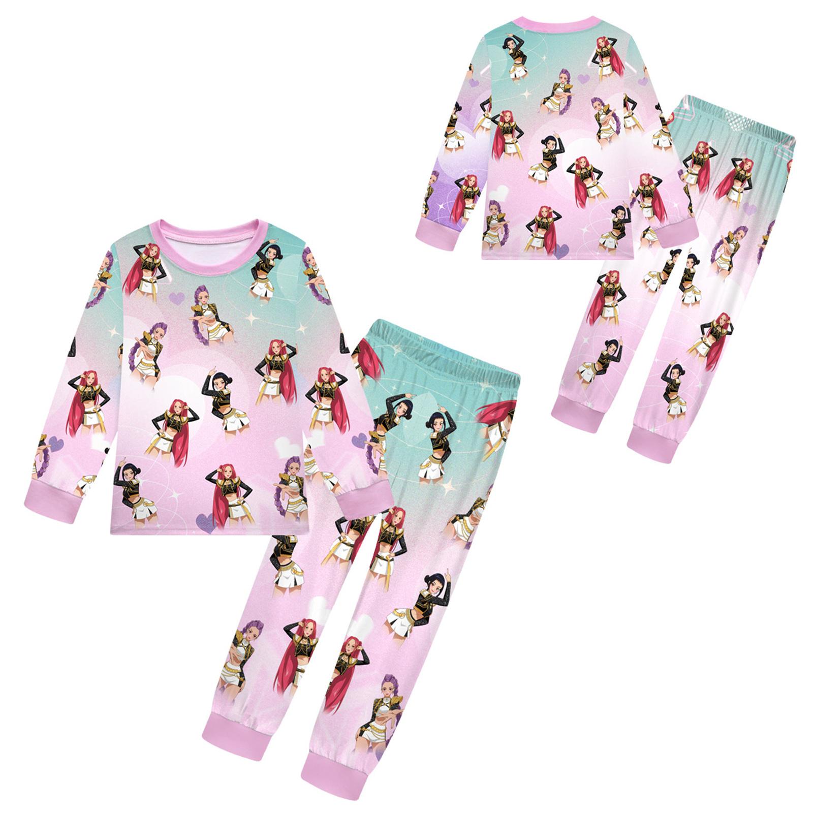 

Children s Fashion Suit Skirt Round Neck Long Sleeve Top Pants 150 розовый