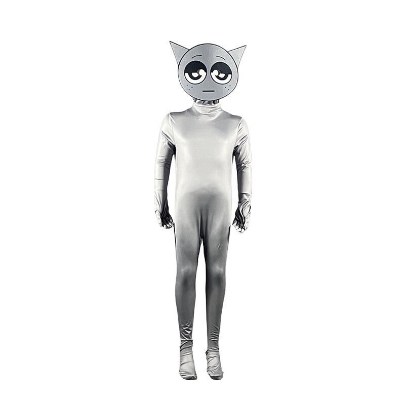 European & American Halloween Sprunki Rhythm Box Costume for Kids - Stage Performance Cosplay Outfit