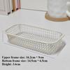 1pc Ironwork Desktop Storage Box - Metal Office Stationery Storage Basket for Students - Miscellaneous Items Organize