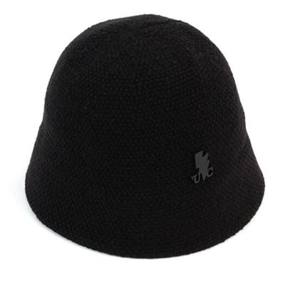 Universal Chemistry Simple Black Knit Bucket Hat Knit