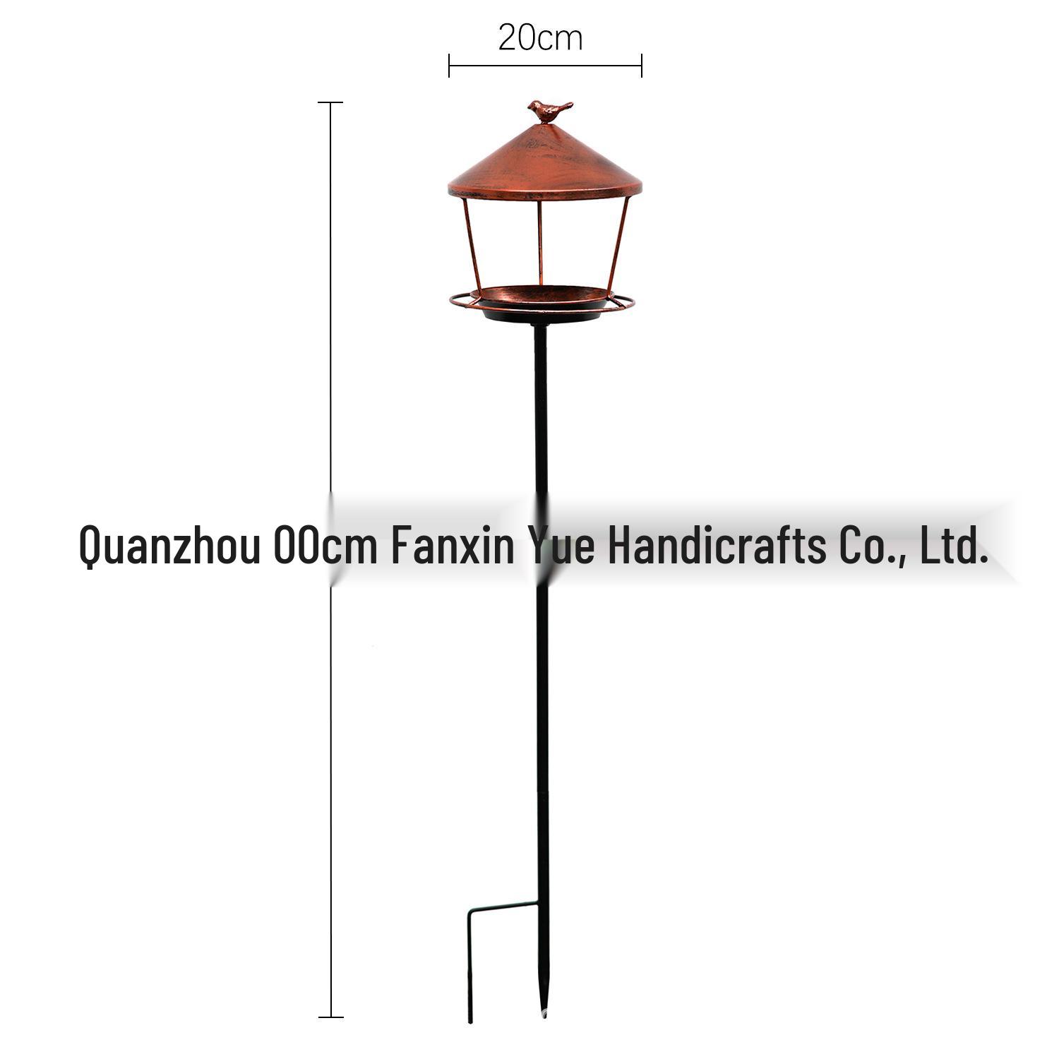 Iron Art Bird Feeder and Bath for Outdoor Courtyard Gardens