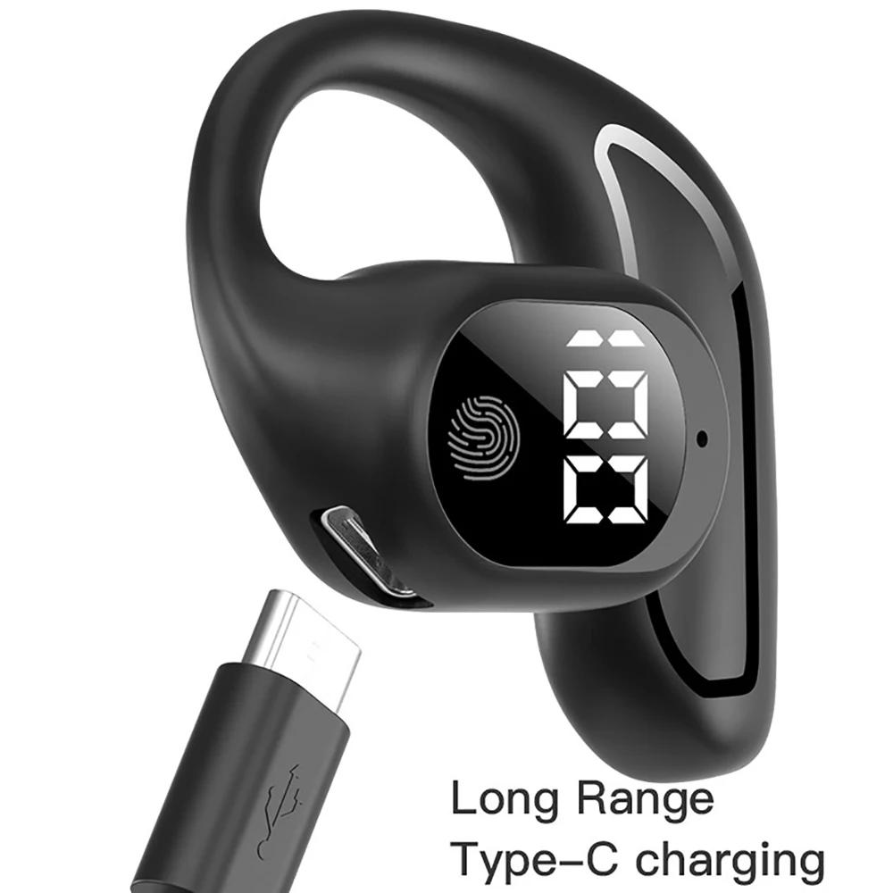 Wireless Headphone Bluetooth 5.3 Headset Hands-free Noise Control Stereo Music Earphone with Mic HiFi Stereo Earbud