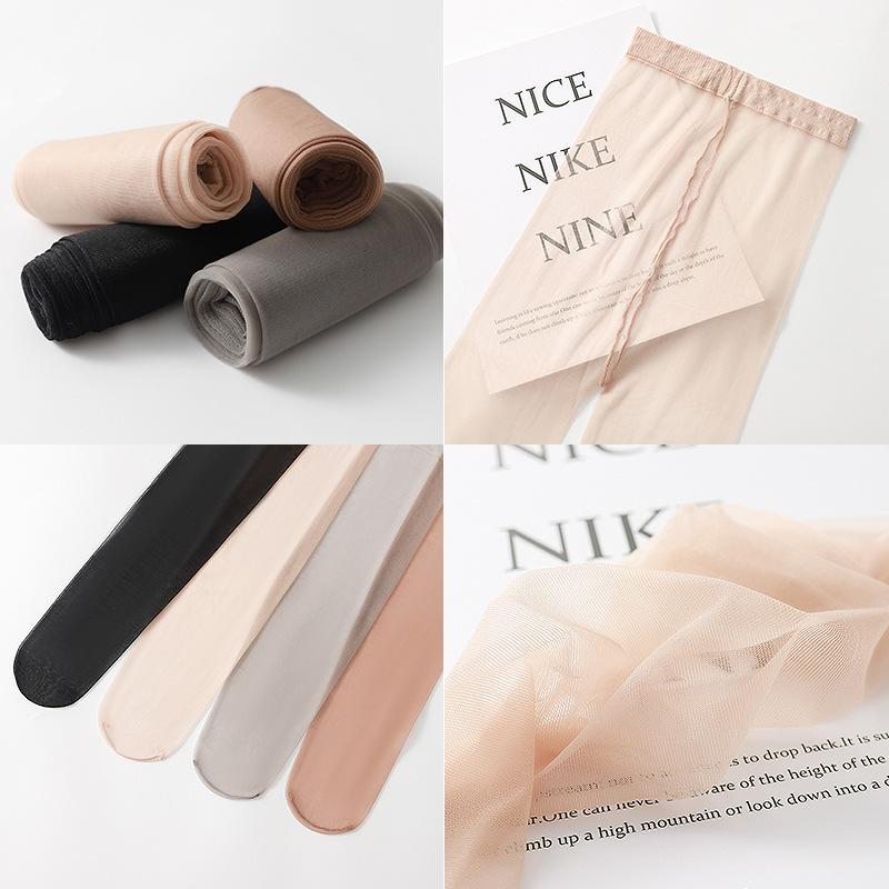 0d One-line Crotch Anti-snag Women's Pantyhose, Ultra-thin, Fully Transparent, Seamless Black Pantyhose, Skin-colored Invisible Pantyhose for Summer