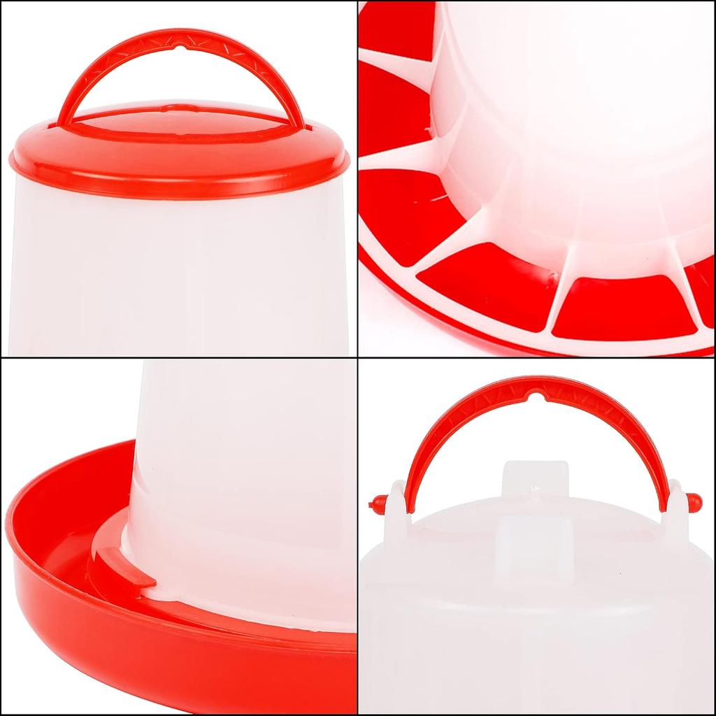 Automatic Chicken Feeder Water Bucket With Poultry Chicken Feeder Durable Water Barrel Drinker Quail Drinking Farm Supply