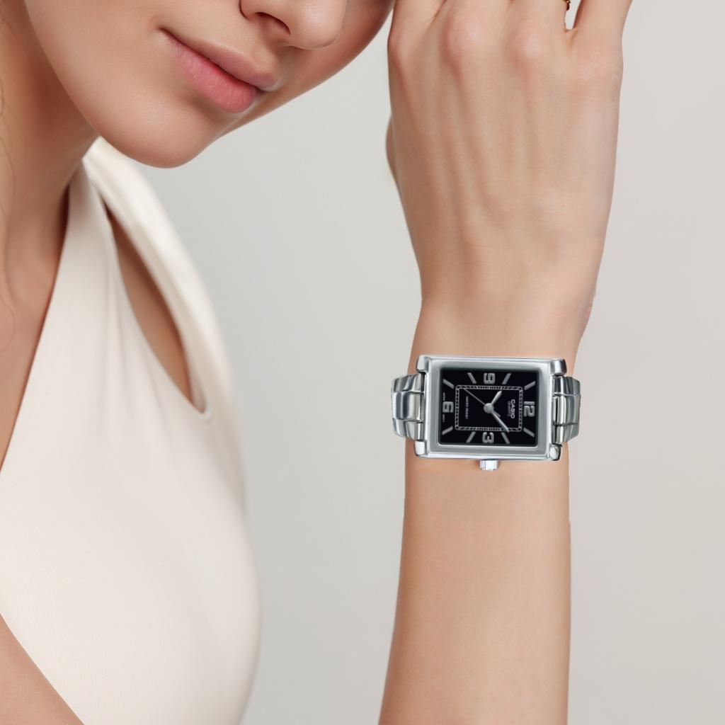 CASIO Women's Standard Series Black Watch LTP-1234DD-1A LTP-1234DD-1A
