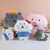 Grey Wolf Hello Kitty Pig Plush Toy Cute Cartoon Stuffed Animal For Kids And Adults