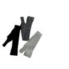 Ballet Style Knitted Foot Cover Knee Socks StockingsLeg Warmers JK Girls Solid Color Black White Gray Long Socks Women Stockings