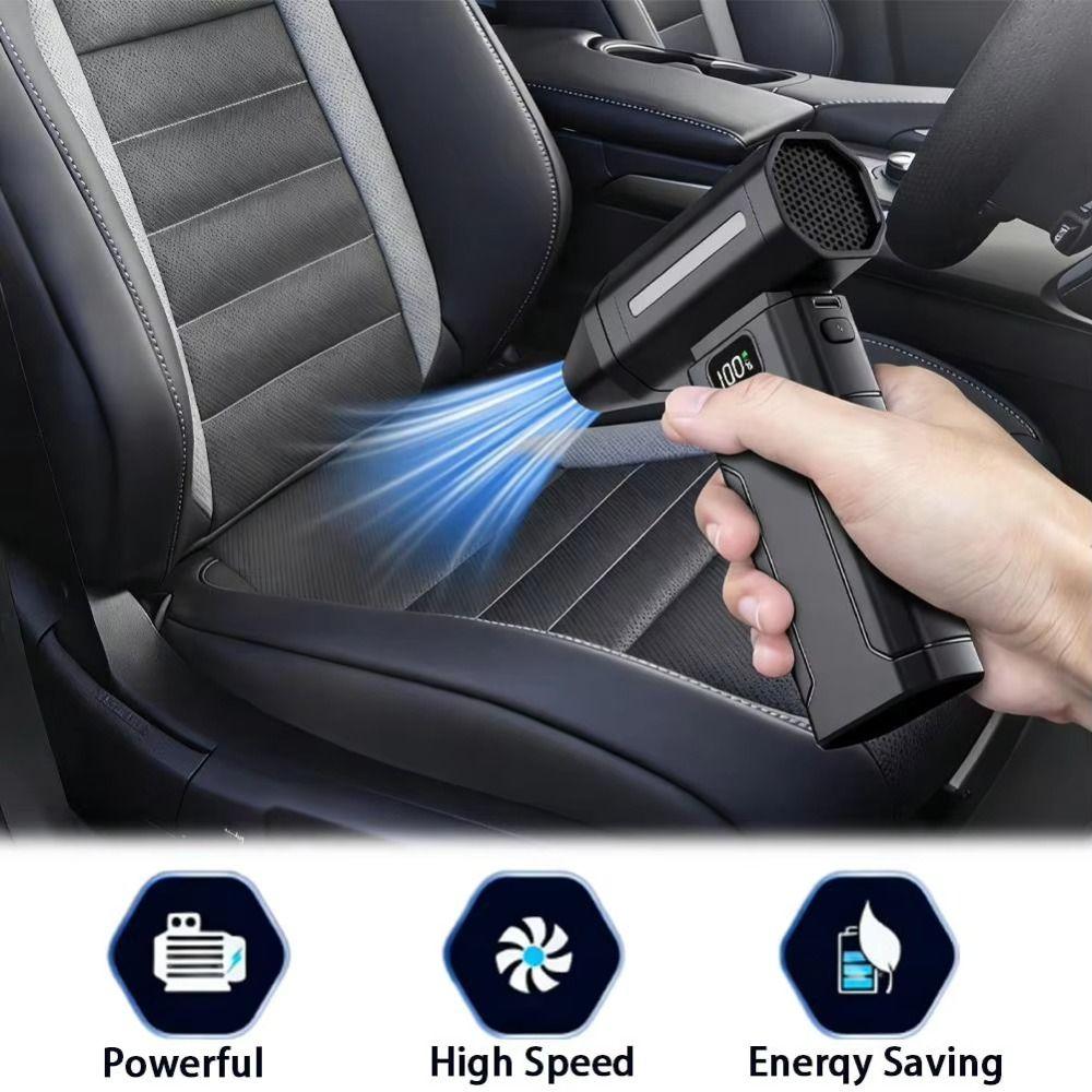Brushless Motor Compressed Air Duster Adjustable Speed Portable Dust Cleaner  Keyboard Cleaning