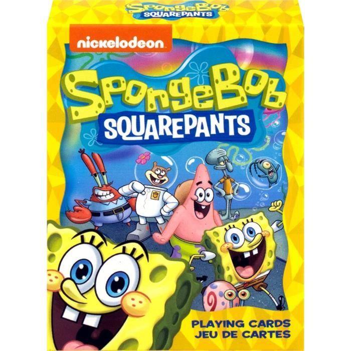 Jeu de cartes - NM Aquarius Bob L'Éponge - 52 cartes - Images différentes - Neuf et scellé