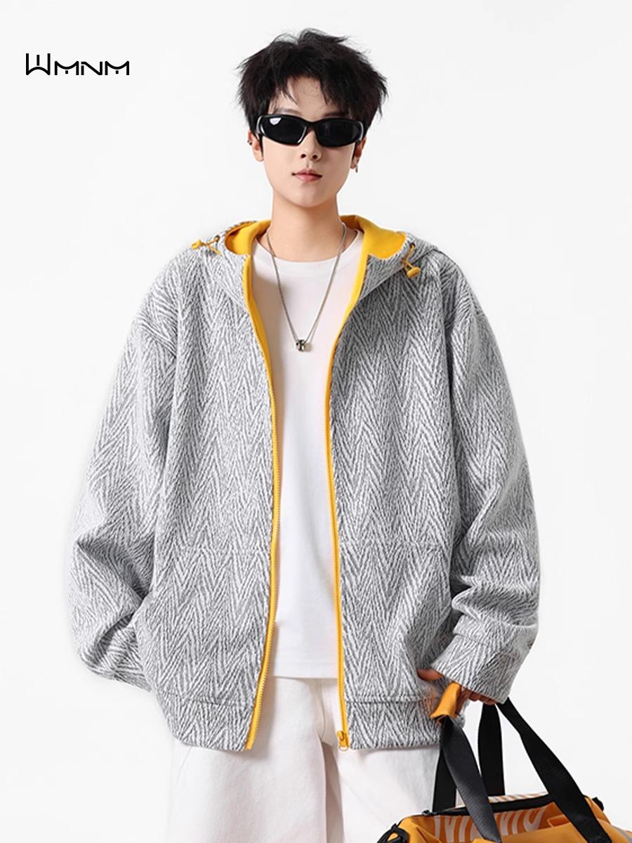 Unisex Retro Striped Hooded Sweatshirt for Fall XL