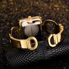 Luxury Fashion Rhinestone Square Dial Quartz Watch Elegant Female Ladies Bracelet Bangle Watch Hour Clock Relojes