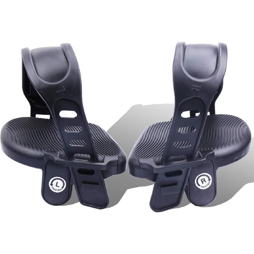 Beyoung Stationary Bike Pedals - 1 Pair 9/16 Recumbent Exercise Bike Pedals wih 2pcs Strips Widened, Fits Sunlite Flat Form Exerciser Equipment &