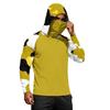Men's Long Sleeve Hooded Shirt Camouflage Print Pullover Lightweight Athletic Top for Outdoor Activities