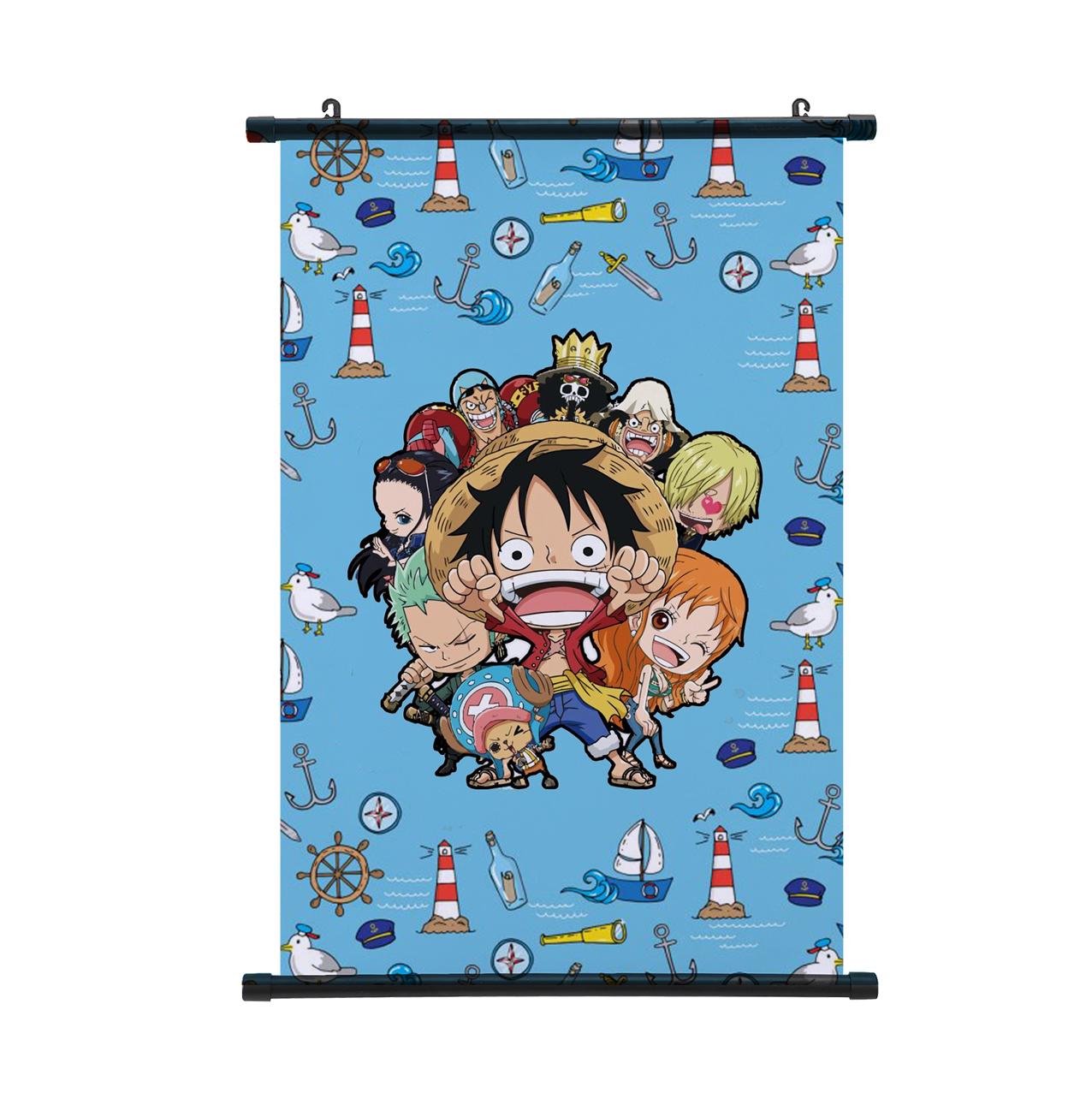 

Аніме Ван Піс Ніка Луффі Постер Зоро Санджі Ейс Настінний Скрол Картина HD Діти Мода Домашній Декор Подарунки 40*60cm синій