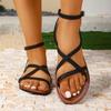 New Round-toe Women's Shoes - Flat-bottom Beach Flip-flops