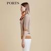 PORTS Women's Glossy Hollow-out Knit Top