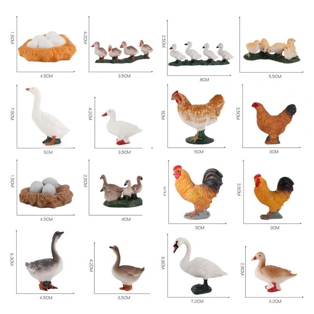 Toys Swan Model Life Cycle Figures Cycle Duck Figurine Growth Cycle Simulation White Goose