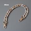 New Fashion Woman Bag Accessory Detachable Parts Replacement Chain Beige Resin Luxury Strap Women Acrylic Shoulder Handle Chain