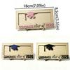 Double-Layer Graduation Money Holder Pull-Out Card Unique Keepsake Wooden Money Holder Graduate Cap Shaped Gift Card Holder