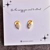 Genuine Moonstone Studs Earrings Rainbow Moonstone Marquise Studs for Her Healing Crystal 14K Gold Vermeil Studs Earring Bridesmaid Gift