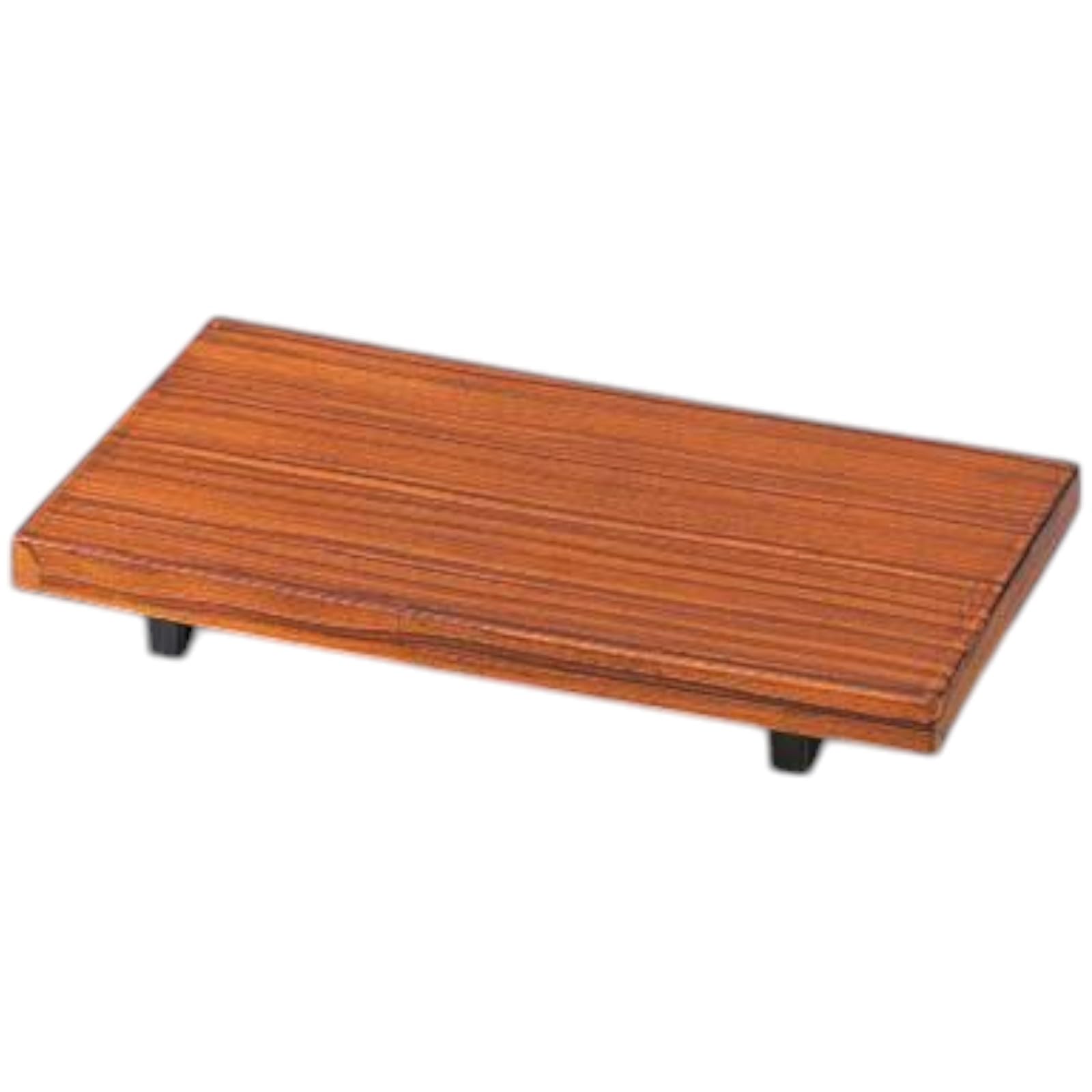 

Premium Nigiri Sushi ABS Mini Sushi Stand with Teak Wood Made in Japan J-kitchens Plate, Grain, Shatter-Resistant,