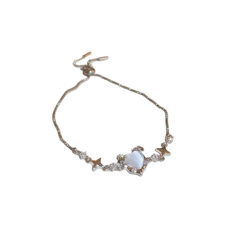Zirkonia Herz Ausziehbares Armband - Schicker und Vielseitiger Luxusschmuck