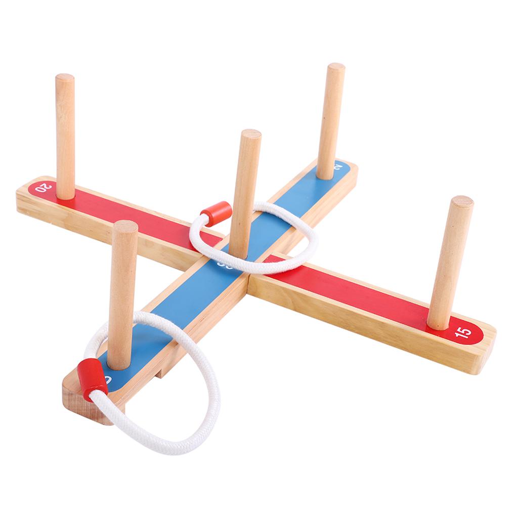 Ring Toss Hoopla Game Set Ferrule Throwing Game Party Game for Adults Kids