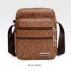 PU Business Messenger Bag Multi-pockets Handbag Portable Men's Shoulder Bag  Outdoor