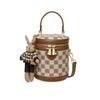 Mrs. Qiao Handbag Women's 2025 New Fashion Bucket Bag Small Crossbody Handbag Cylinder Bag Vintage Women's Bag