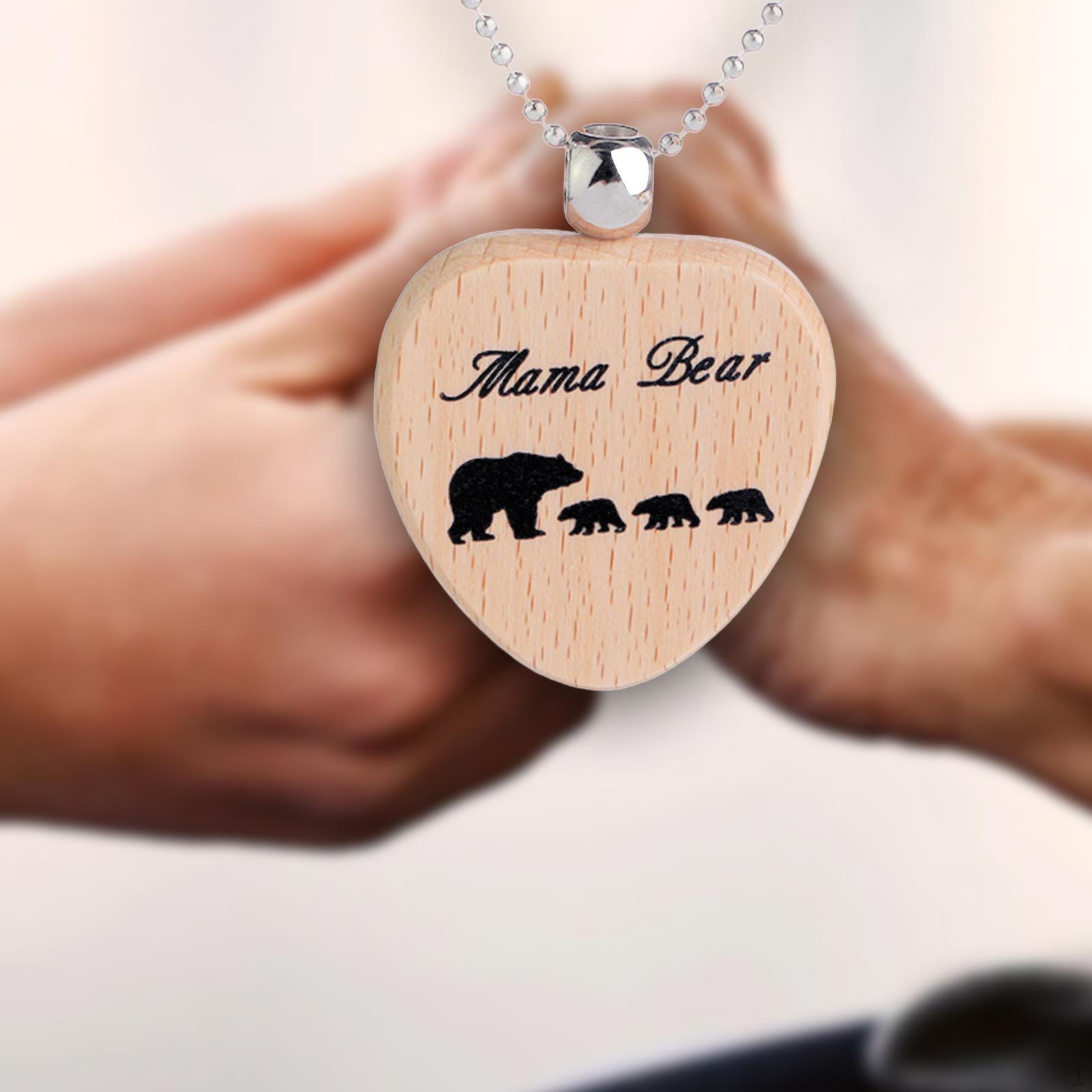 

Mother s Day Necklace Jewelry Women Pendant for Mom Gifts Weddings Holiday 3 Small Bear