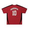 Mens Vintage American Style Soccer T-Shirt Loose Fit Short Sleeve Tee Teen Youth