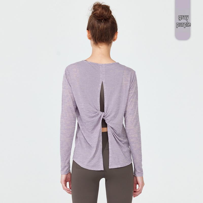 

Женский осенне-зимний быстросохнущий топ с длинным рукавом для йоги и фитнеса, больших размеров Small