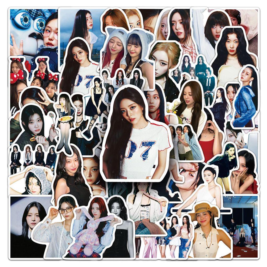 50 ITZY Graffiti Stickers - Personalized Korean Girl Group Lee Chae-ryeong Decals for Phones and Motorcycles