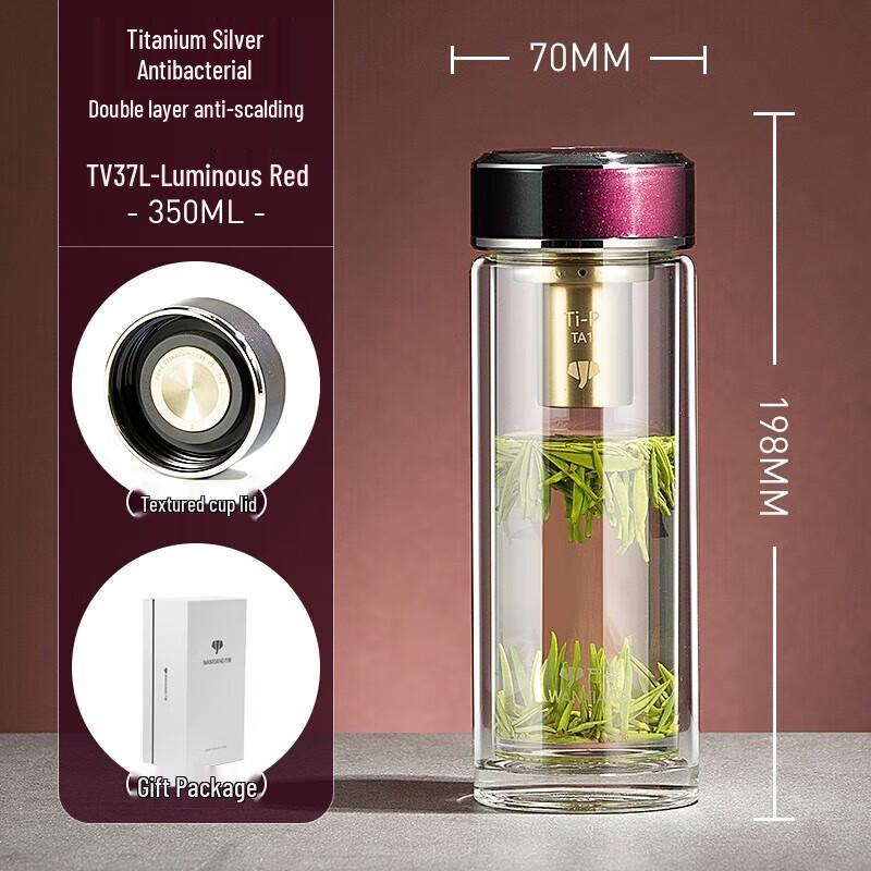 Vientiane Double-Layer Antibacterial Glass Mug