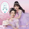 [Acidea] Girls' Princess Necklace, Bracelet, Pendant and Ring Accessories Set - Jewelry Gift, Party Favors - Dress Up Jewelry for Girls