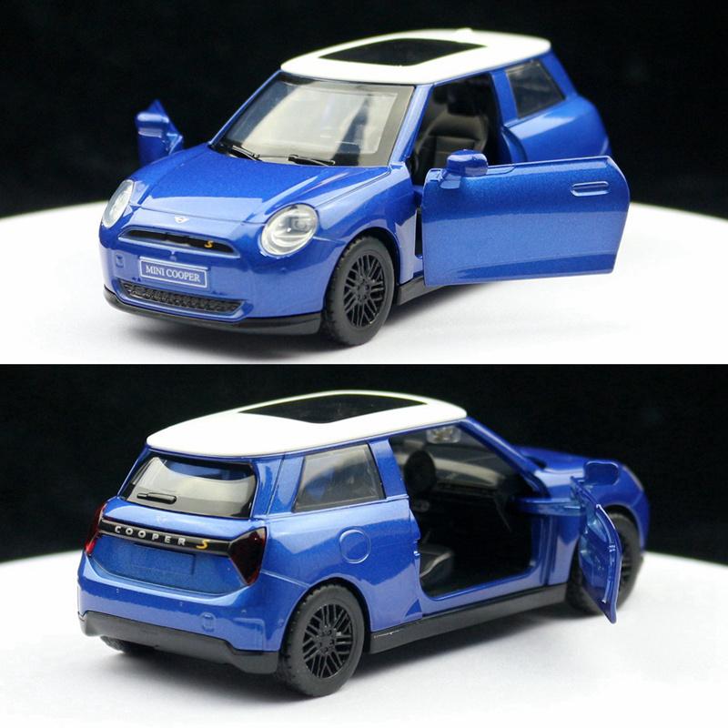 1/34 Scale BMW Mini Cooper Alloy Car Model Diecasts Metal Classic Vehicles Car Model High Simulation Miniature Scale Collection Kids Gifts