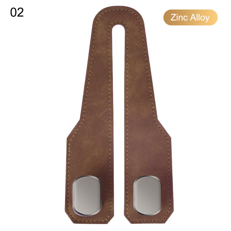 2 i 1 Bil Nakkestøtte Krok Premium Semsket Baksete Hengende Dobbel Krok 15 kg Stor Bærende Legeringskrok Henger Universell