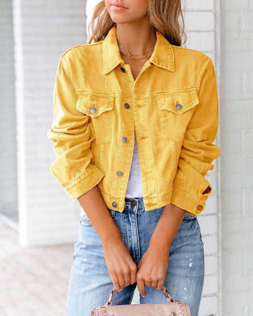 2026 Spring/Summer Women's Long-Sleeve Denim Jacket