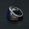 Niche Exquisite Gothic Simple Fashion Men's Birthday Gift Ring Zircon Anniversary Street Party Light Luxury Ring Zircon