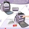 Large Nail Polish Organizer Bag – Holds 72 Bottles, Portable Travel Storage Case for Gel Polish & Manicure Tools with Removable Pouches Less